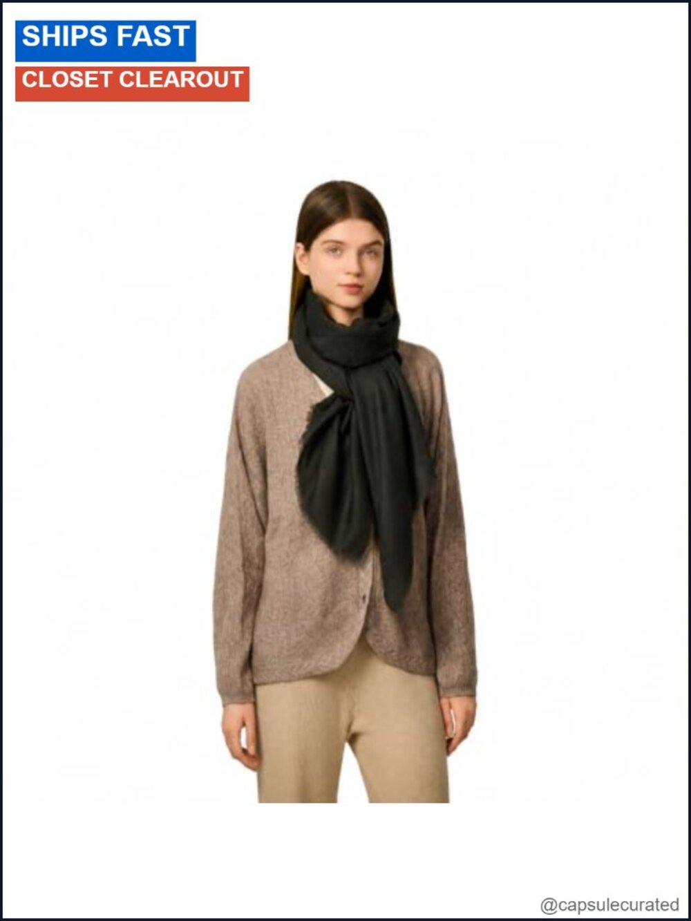 100% Cashmere Shawl Wrap Women Oversized Featherlight Thin Sheer Scarf